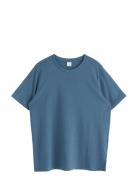 T Shirt Regular Solid Tops T-shirts Short-sleeved Navy Lindex