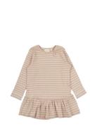 Dress L/S Modal Striped Dresses & Skirts Dresses Casual Dresses Long-s...