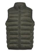 Quilted Gilet Toppaliivi Khaki Green Mango
