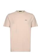 Tee Sport T-shirts Short-sleeved Beige BOSS