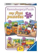 Construction Site Animals 2/4/6/8P Toys Puzzles And Games Puzzles Clas...