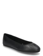Th Hardware Leather Ballerina Ballerinat Black Tommy Hilfiger