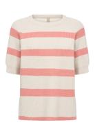 Sc-Kanita Stripe Tops Knitwear Jumpers Pink Soyaconcept