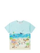 Riley Tops T-shirts Short-sleeved Blue Molo