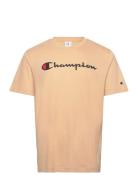 Ss Tee Sport T-shirts Short-sleeved Orange Champion