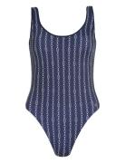Piece Print Uimapuku Uima-asut Multi/patterned Tommy Hilfiger