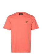 Plain T-Shirt Tops T-shirts Short-sleeved Orange Lyle & Scott
