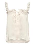Top Pyjama Camisole Satin Pyjama White Lindex
