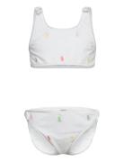 Polo Pony Two-Piece Swimsuit Bikinit White Ralph Lauren Kids