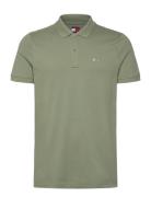 Tjm Slim Placket Polo Ext Tops Polos Short-sleeved Green Tommy Jeans