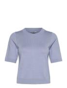 Carla-M Tops Knitwear Jumpers Blue MbyM