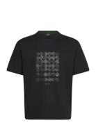 Tee Print Striped C Sport T-shirts Short-sleeved Black BOSS