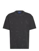 Nustroyo Tops T-shirts Short-sleeved Black HUGO BLUE