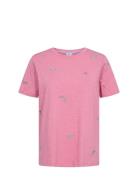 Nusuis T-Shirt - Gots Tops T-shirts & Tops Short-sleeved Pink Nümph