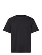 Short Boxy Heavyweight T-Shirt Tops T-shirts Short-sleeved Black Weekd...