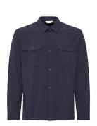 Cfaugusto 0141 Travel Overshirt Tops Overshirts Navy Casual Friday