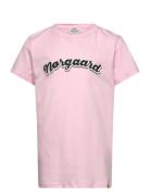 Single Organic Tuvina Tee Tops T-shirts Short-sleeved Pink Mads Nørgaa...