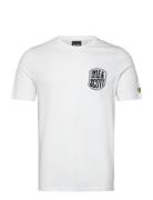 Embroidered Badge Graphic T-Shirt Tops T-shirts Short-sleeved White Ly...