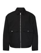 Minimal Zip-Up Jacket Ohut Takki Black Weekday