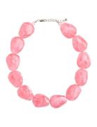 Pcshia Necklace Kaulakoru Korut Pink Pieces