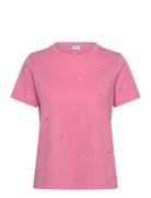 Nusumi T-Shirt - Gots Tops T-shirts & Tops Short-sleeved Pink Nümph