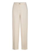 2347 Matte Sheer Tailoring, Tailore Bottoms Trousers Straight Leg Crea...