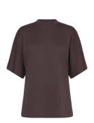 Rodebjer Pop Tops T-shirts & Tops Short-sleeved Brown RODEBJER