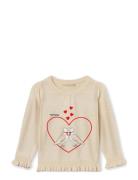 Magic Dove Pullover Tops T-shirts Long-sleeved T-shirts Cream Fliink