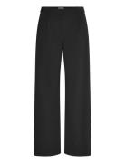 Relaxed Mid Rise Pleated Suiting Trousers Bottoms Trousers Straight Le...