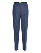 Elliette T Bottoms Trousers Straight Leg Blue Tiger Of Sweden