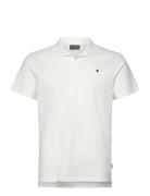 Dylan Piqué Shirt Tops Polos Short-sleeved White Morris