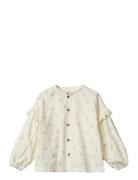 Shirt Gerda Tops Shirts Long-sleeved Shirts Cream Wheat