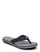 Th Stripes Beach Sandal Flipflopit Rantasandaalit Sandaalit Navy Tommy...