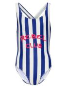 Kmgholiday Swimsuit Acc Uimapuku Uima-asut Blue Kids Only