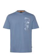 Te_Atacama Tops T-shirts Short-sleeved Blue BOSS