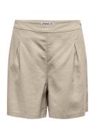 Onlcaro Hw Linen Bl Pleat Shorts Cc Pnt Bottoms Shorts Casual Shorts B...