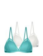 Lamina 2Pp Bralette Lingerie Bras & Tops Soft Bras Bralette Green Dori...