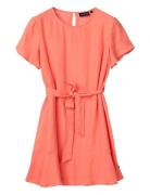 Belted Linen Dress Lyhyt Mekko  Lexington Clothing