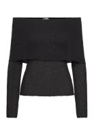 Lovina Bouclé Sweater Tops Knitwear Jumpers Black Twist & Tango