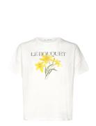 Cotton T-Shirt With Printed Message Tops T-shirts & Tops Short-sleeved...