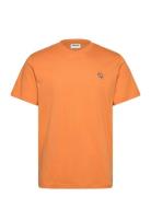 Sdpei Tops T-shirts Short-sleeved Orange Solid