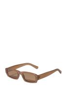 Alayna Sunglasses Brown Neliönmuotoiset Aurinkolasit Brown Pilgrim