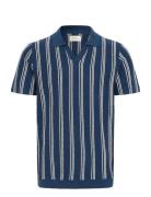 Bhamos Pullover Tops Polos Short-sleeved Navy Blend