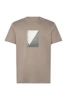 T-Shirt Tops T-shirts Short-sleeved Beige Armani Exchange