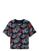 Nkmfango Ss Nreg Top Box Tops T-shirts Short-sleeved Navy Name It