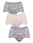 Lace Maxi 3-Pack Hipsterit Alushousut Alusvaatteet Multi/patterned Mis...