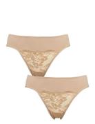 Freya String 2-Pack Stringit Alusvaatteet Brown Missya