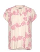 Heatherll Top Ss Tops Blouses Short-sleeved Pink Lollys Laundry