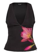 Fobos Tops T-shirts & Tops Sleeveless Black Desigual
