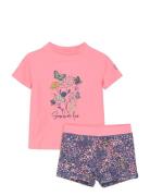 Baby T-Shirt Set S/S Uimashortsit Pink Color Kids